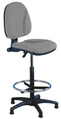 Scaun de lucru Ergo cu glisoare, gri