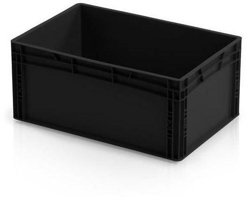 Naveta antistatica ESD, neagra, 27 x 60 x 40 cm