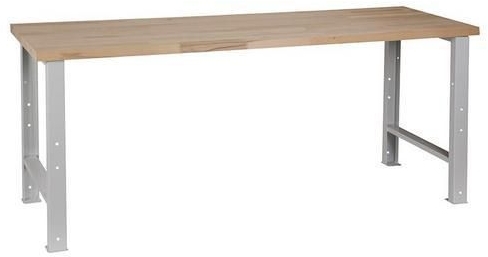 Masa de atelier Weld, 84 x 200 x 68,5 cm, gri