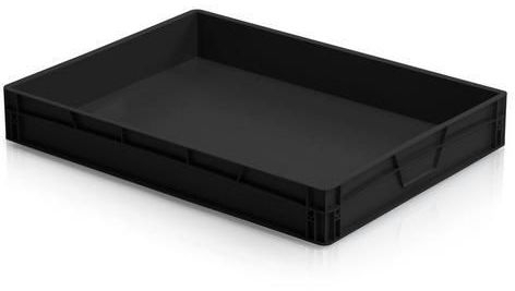 Naveta antistatica ESD, neagra, 12 x 80 x 60 cm