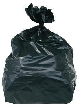 Saci menajeri, 120 l, grosime 80 mic, 150 buc, negru