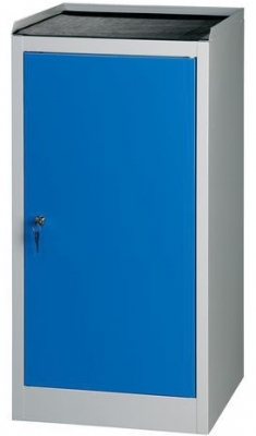 Dulap de atelier pentru scule, 2 polite, 103 x 50 x 50 cm, gri/albastru