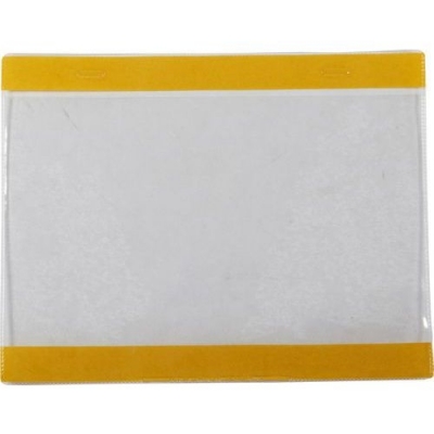 Buzunare informative Manutan, A5, autoadezive, pe latime, 10 buc/set