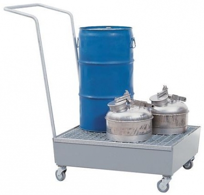 Cuva de captare mobila, pentru 1 butoi, volum 60 l, zincata