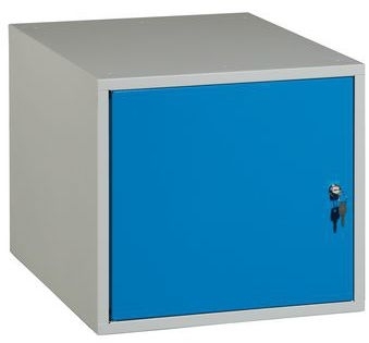 Container suspendat, 47 x 51 x 59 cm, gri/albastru