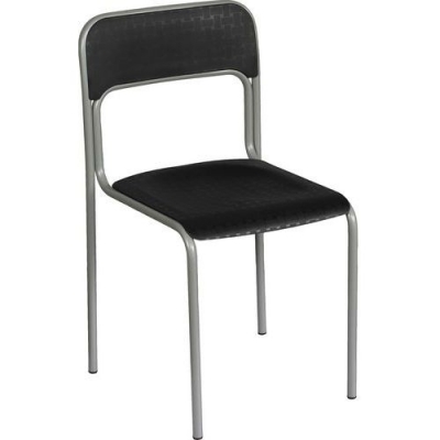 Scaun de sufragerie din plastic Cortina, negru