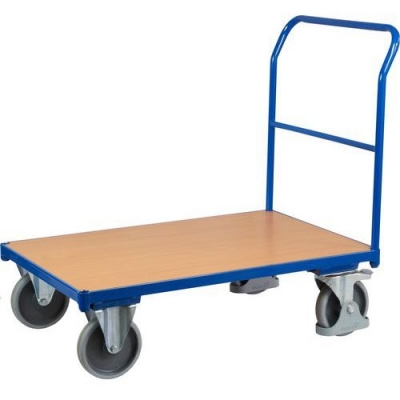 Carucior platforma cu maner, pana la 500 kg, 100,6 x 132,5 x 80 cm