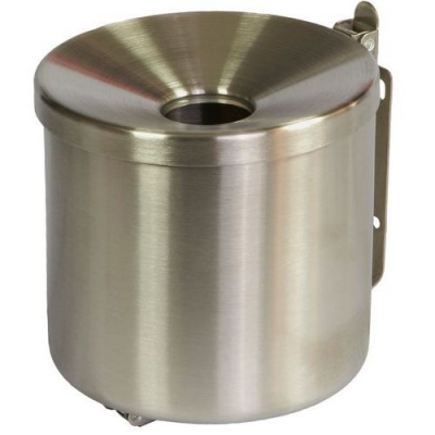 Scrumiera de perete, cu auto-stingere, inox