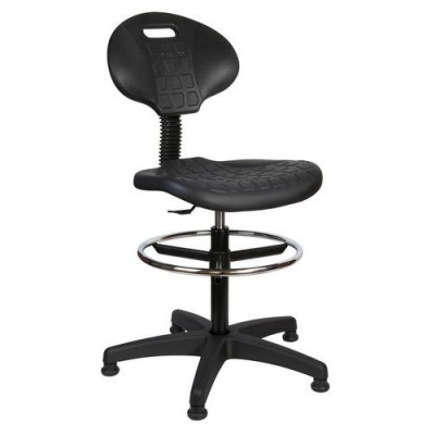 Scaun de lucru inalt cu glisoare Manutan