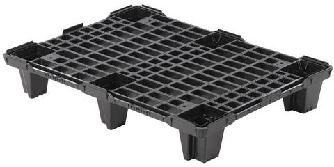 Palet din plastic reciclat, 13 x 80 x 60 cm, Manutan