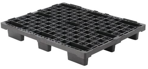 Palet din plastic reciclat, 16 x 120 x 100 cm, Manutan