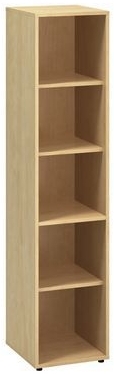 Dulap inalt ingust Alfa 500, 178 x 40 x 45 cm, deschis, design par salbatic