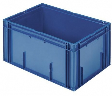 Naveta din plastic stivuibila PP Manutan, 60 l