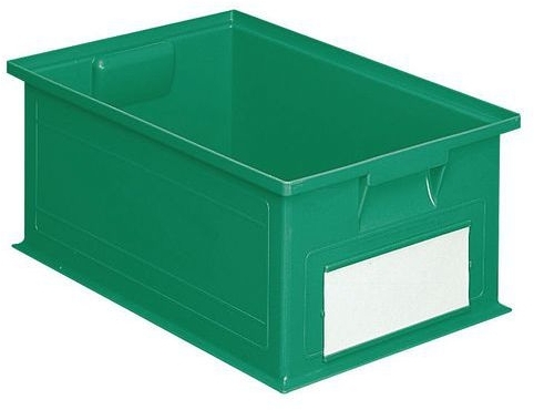 Naveta colorata din plastic PS (28 l), verde