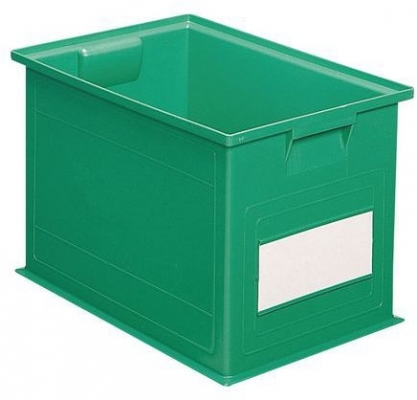 Naveta colorata din plastic PS (40,5 l), verde