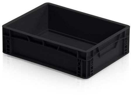 Naveta antistatica ESD, neagra, 12 x 40 x 30 cm