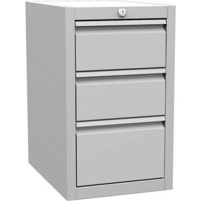 Container sub masa gri, 3 sertare