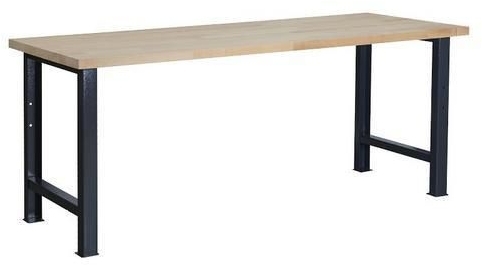 Masa de atelier Weld, 84 x 200 x 80 cm, antracit