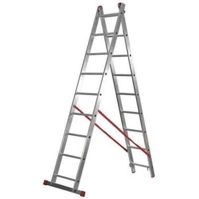 Scara din aluminiu HOBBY, 2 x 11 trepte