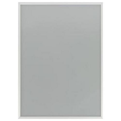 Rama ignifuga pentru postere P25, colturi ascutite, argintie, B1