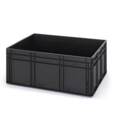 Naveta antistatica ESD, neagra, 32 x 80 x 60 cm