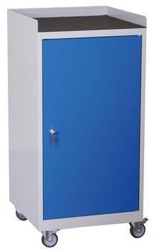 Dulap mobil de atelier pentru scule, 104 x 50 x 50 cm, gri/albastru