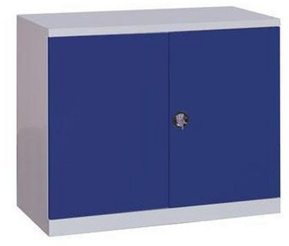Dulap de atelier pentru scule, 104 x 120 x 60 cm, gri/albastru