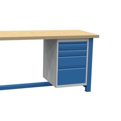Container cu sertare, 70 x 48 x 61 cm, 4 sertare