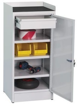 Dulap de atelier pentru scule, 100 x 45 x 40 cm, gri/gri