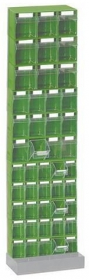 Suport metalic cu module cu sertare, mare unilateral