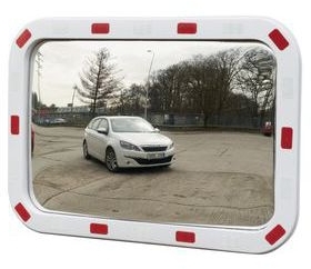 Oglinda rutiera dreptunghiulara Manutan, 400 x 600 mm