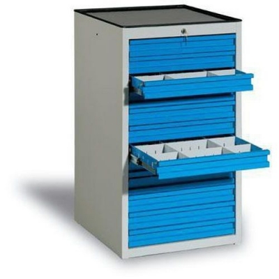 Dulap de atelier cu sertare, 108 x 59 x 62 cm, 12 sertare