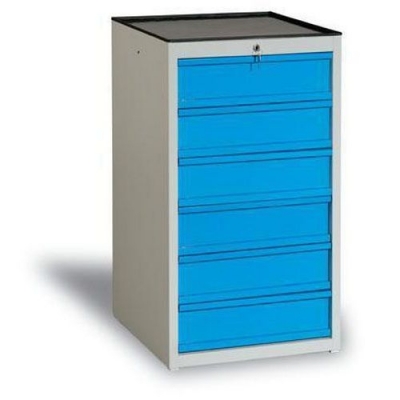 Dulap de atelier cu sertare, 108 x 59 x 62 cm, 6 sertare