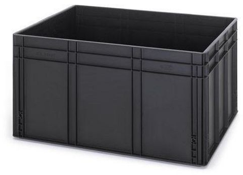 Naveta antistatica ESD, neagra, 42 x 80 x 60 cm