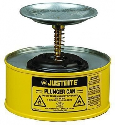 Umezitor de siguranta Justrite, galben, 1 l