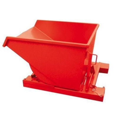 Container basculant, volum 1700 l, rosu