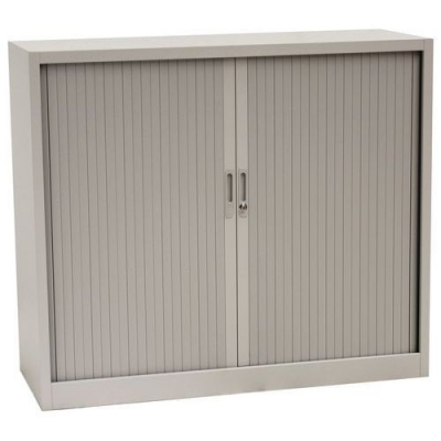 Dulap metalic pentru dosare cu usa tip rulou, 2 rafturi, 105 x 120 x 45,7 cm