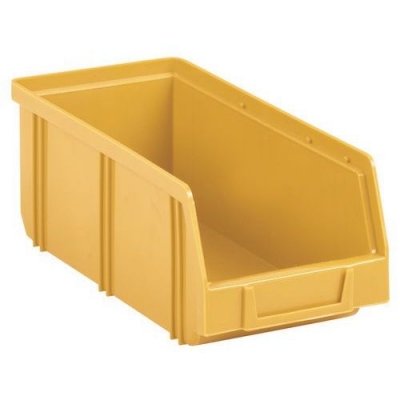 Cutie din plastic Manutan 8,3 x 10,3 x 24 cm, galbena
