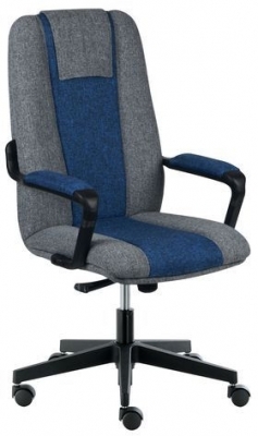 Scaun de birou Tribun, gri/albastru