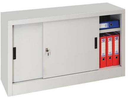 Dulap metalic pentru dosare cu usi glisante, 1 raft, 75 x 120 x 45 cm