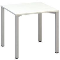 Masa de birou Alfa 200, 80 x 80 x 74,2 cm, model drept, design alb, RAL9022