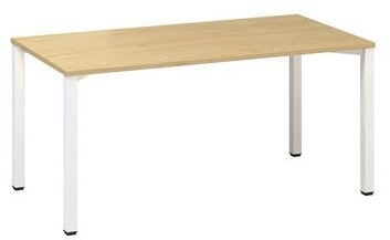 Masa de birou Alfa 200, 160 x 80 x 74,2 cm, model drept, design par salbatic, RAL9010