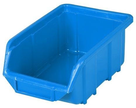 Cutie din plastic Ecobox small 7,5 x 11 x 16,5 cm, albastra