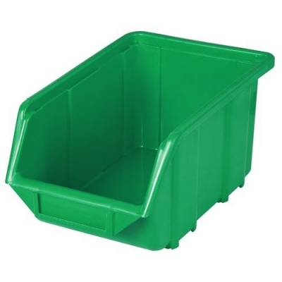 Cutie de plastic Ecobox medium 12,5 x 15,5 x 24 cm, verde