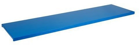 Polita pentru dulap de atelier cu capacitate de 100 kg, 1195 x 367 mm, albastra
