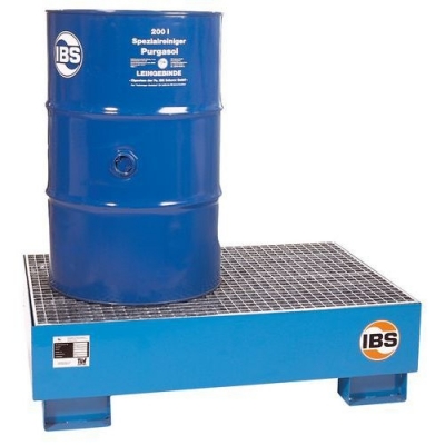 Cuva de captare din otel IBS H10 cu grilaj, pentru 2 butoaie