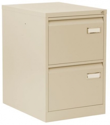 Clasificator metalic cu un singur rand A4 Manutan Pally, 2 sertare, bej