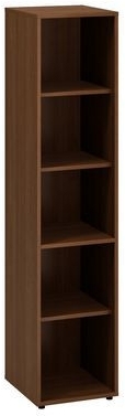 Dulap inalt ingust Alfa 500, 178 x 40 x 45 cm, deschis, design nuc