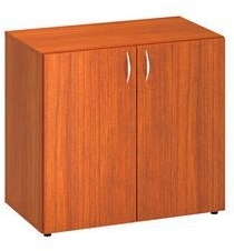 Dulap cu inaltime mica Alfa 500, 73,5 x 80 x 47 cm, cu usi, model cires