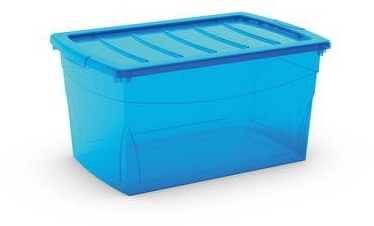 Ewell Luscious local Cutie de depozitare de plastic cu capac, albastra, 50 l - BNB